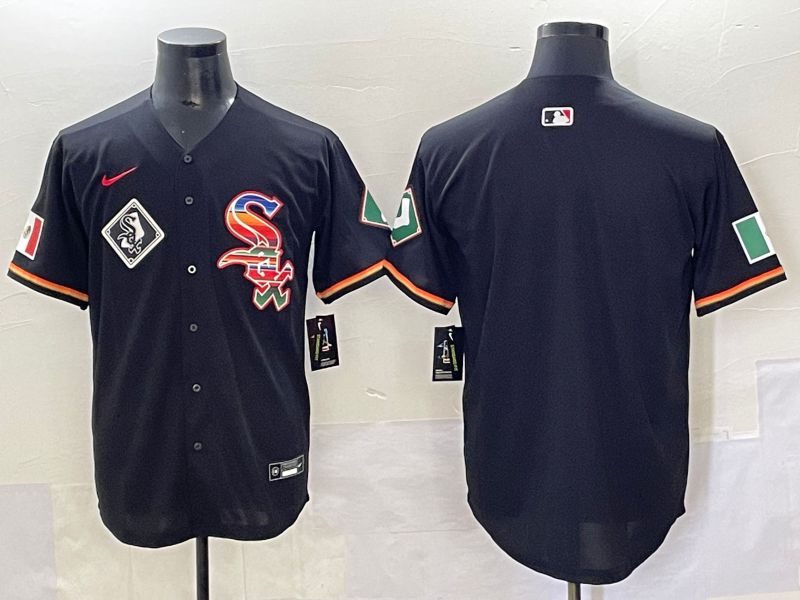 Men 2025 Chicago White Sox Blank Black Game Nike MLB Jersey style 33